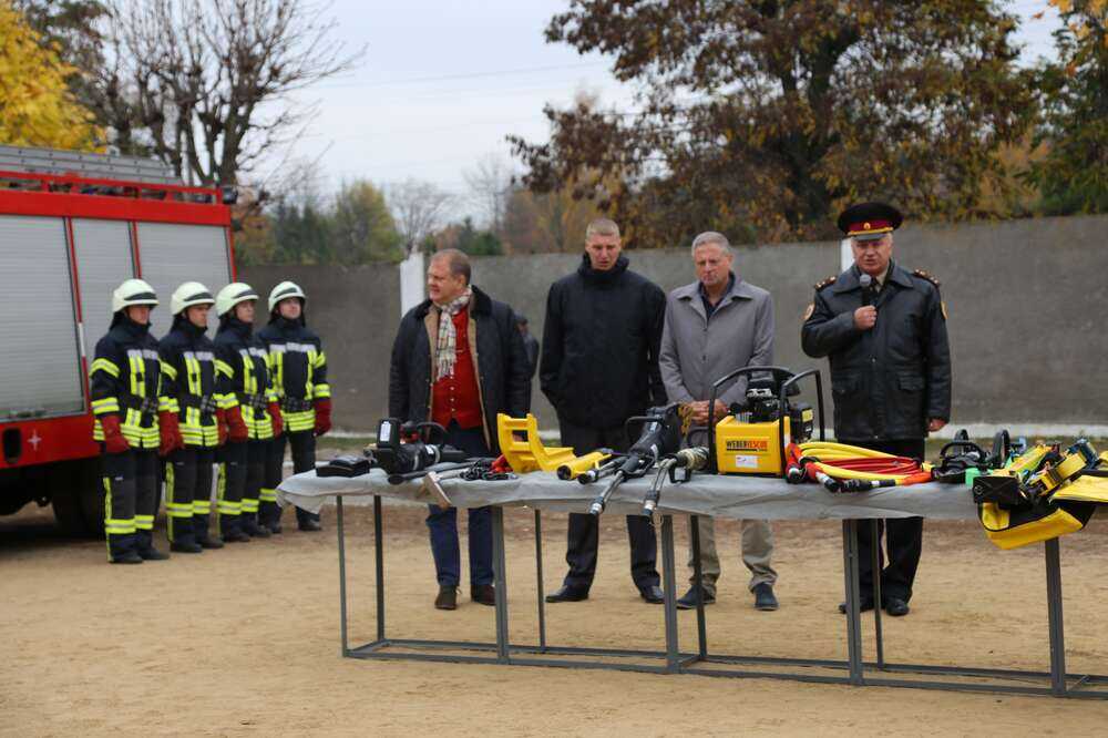 Вінницьке училище рятувальників отримало нове німецьке обладнання