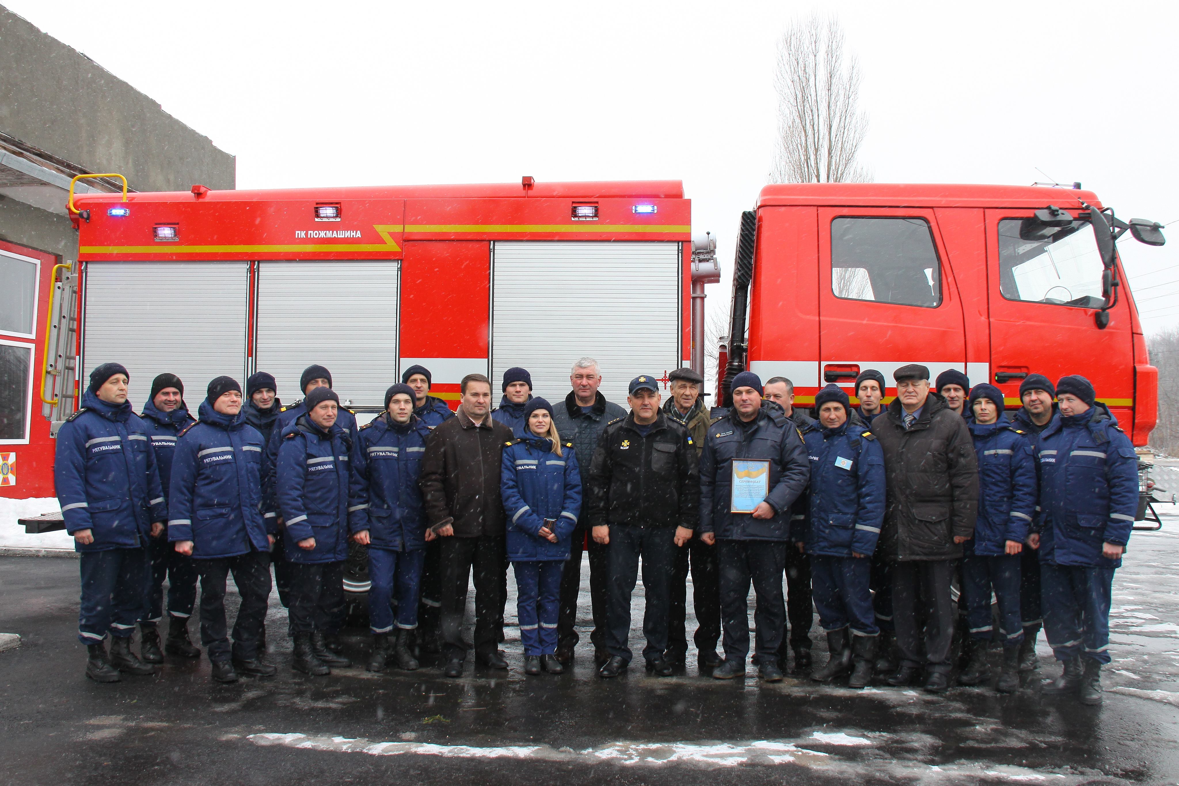 Чотири нові пожежні «МАЗи» отримали вінницькі рятувальники