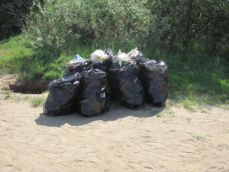60 мішків сміття зібрали студенти на берегах Бугу