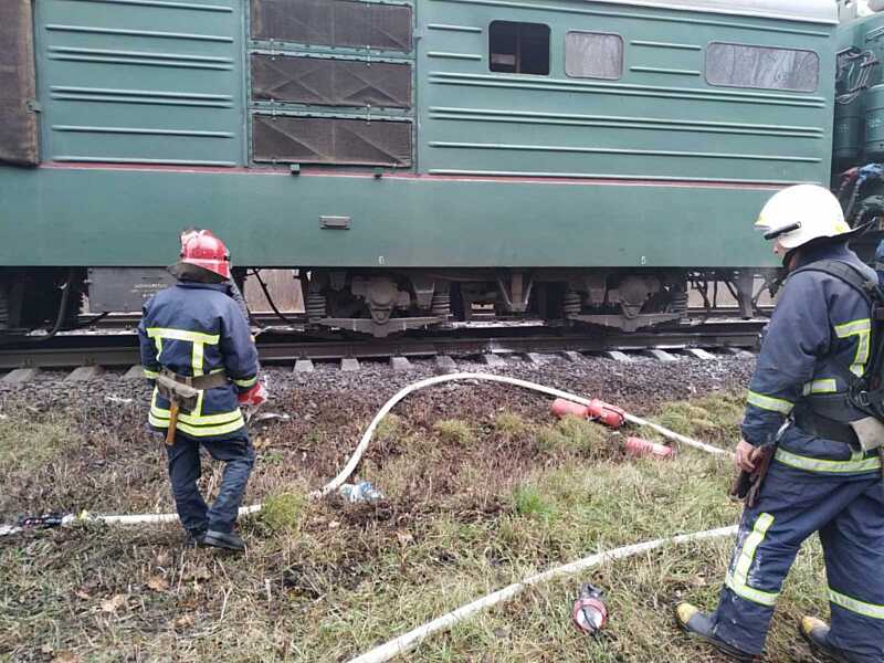 На Вінниччині горів електровоз