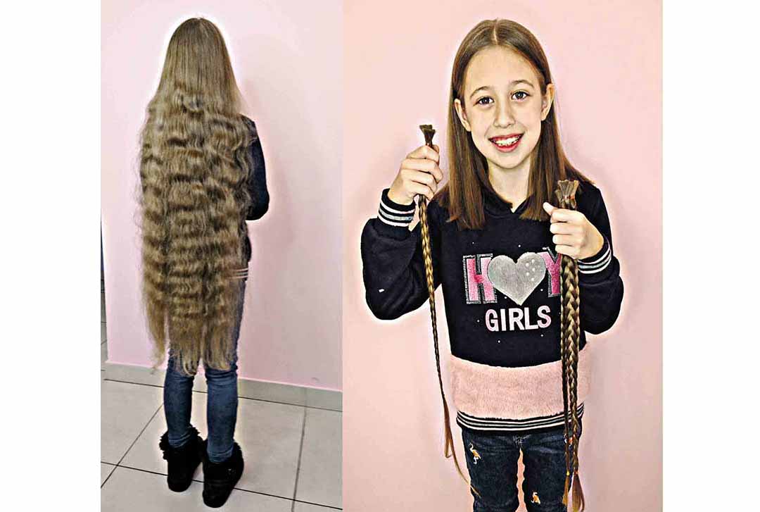 Метрові коси Софійка віддала на перуки онкохворим