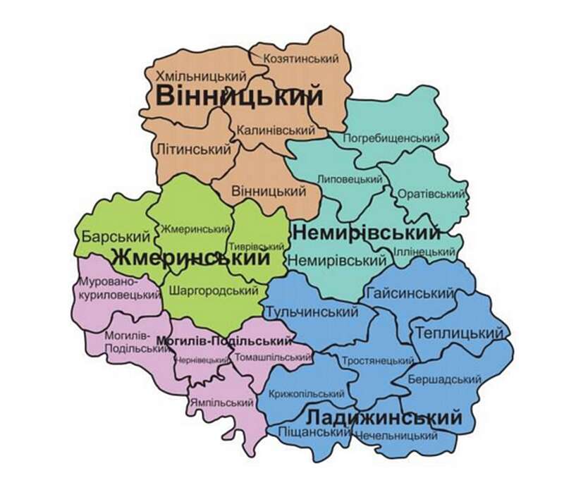 Вінниччину розділять на 5 повітів? Ще одна ідея від Центру політико-правових реформ була нещодавно презентована у Мінрегіоні