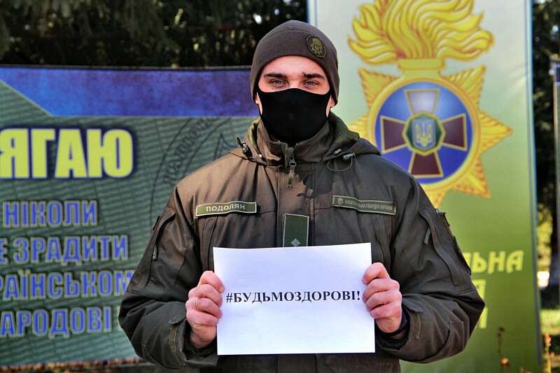 #будьмоздорові: нацгвардійці Калинівського полку долучилися до всеукраїнської акції