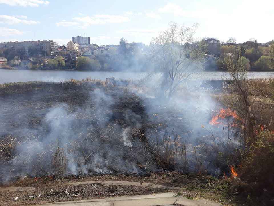 Майже 700 пожеж від спалювання сухої трави. На Вінниччині – пекельний тиждень