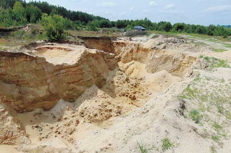 Незаконний піщаний кар’єр виявили екологи