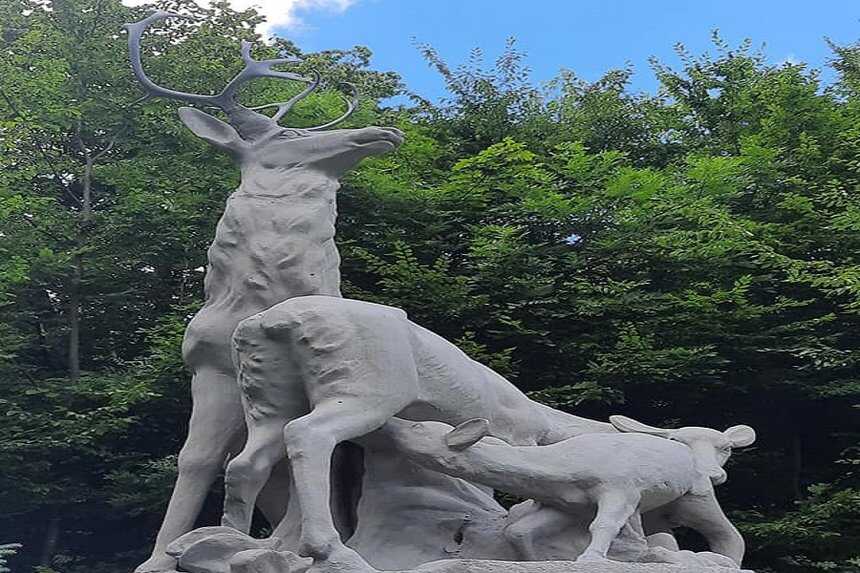 Нова візитівка Тиврівського району – скульптурна композиція «Родина оленів»