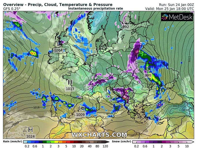 Шалений вітер і мокрий сніг завтра на Вінниччині від… “В Ларсу”. Карпатах буде небезпечно!