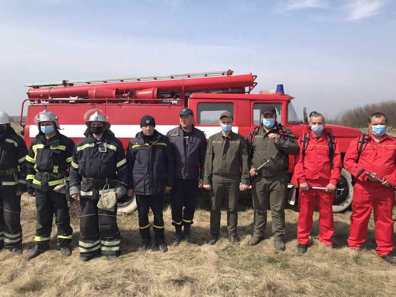 У ДП «Тульчинське ЛМГ» провели спільні навчання з гасіння лісових пожеж