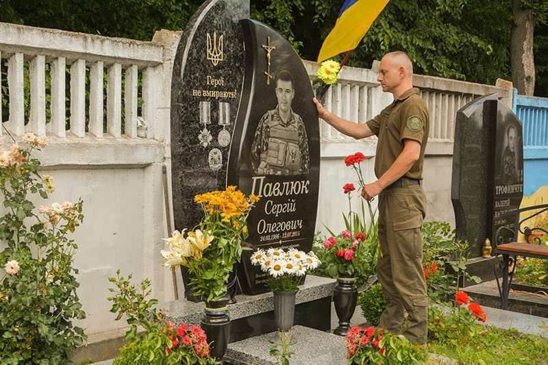Нацгвардійці вшанували пам’ять бойового побратима Сергія Павлюка