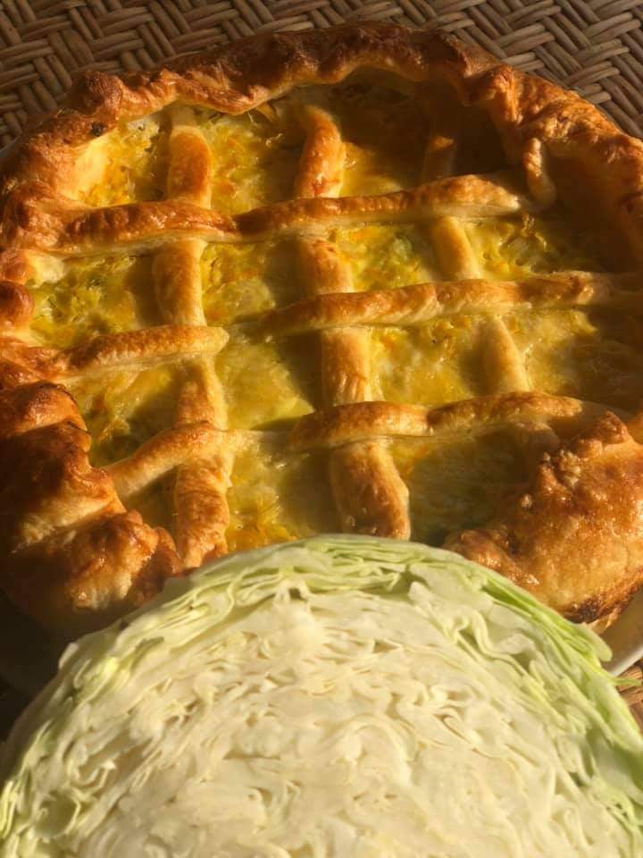 Пиріг із капустою від Тетяни Мокріді. Рецепт