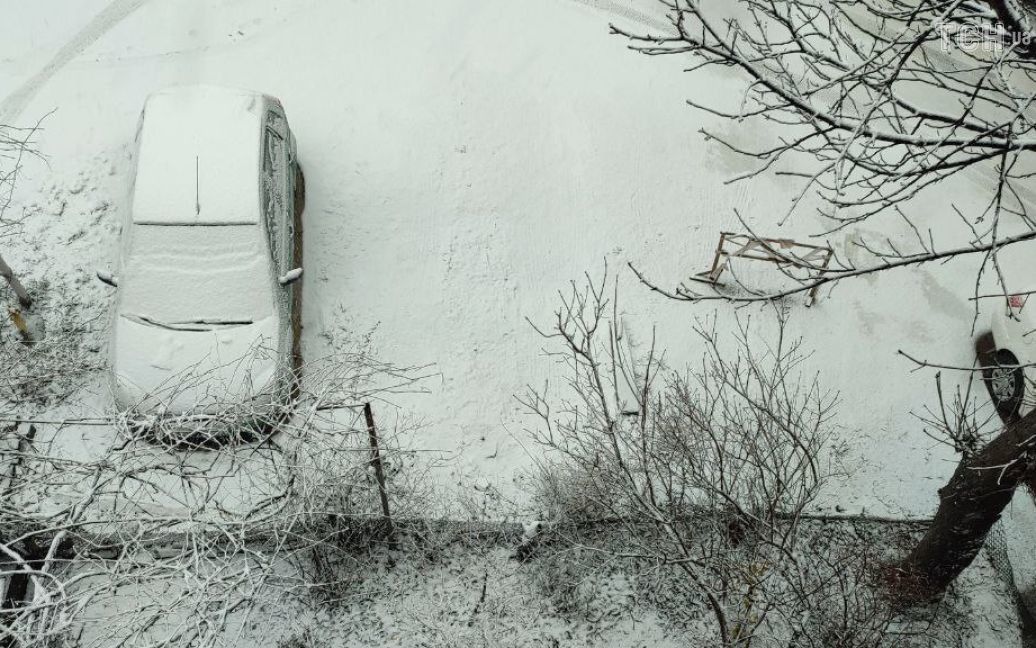 Білі мухи налетіли на Вінницю! Перед морозами вінницьку землю, дороги і парки накрив лапатий сніг… (відео)