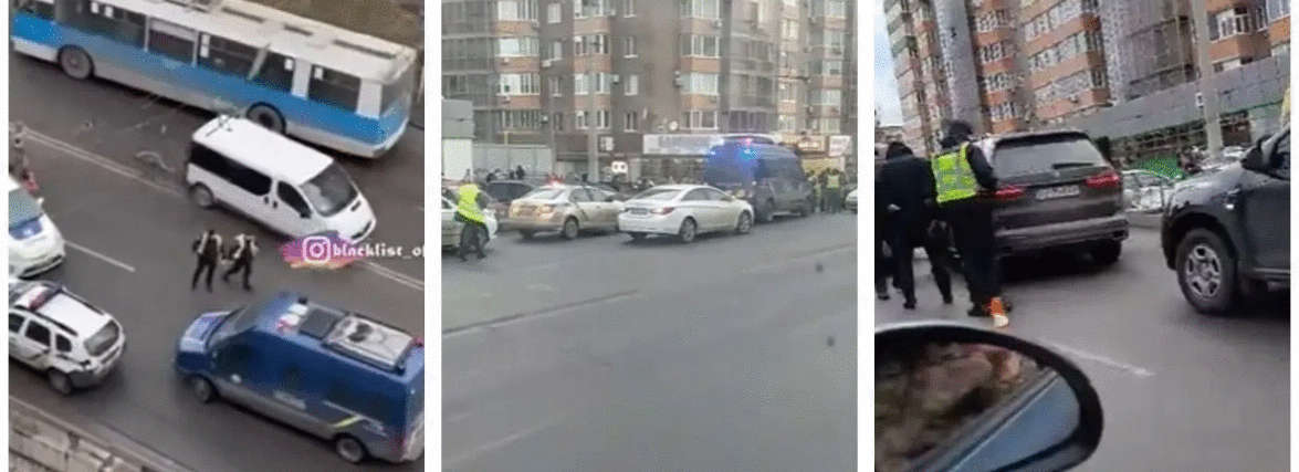 П’яного водія БМВ Х7 затримали у Вінниці після зіткнення із Пріусом патрульних (відео)
