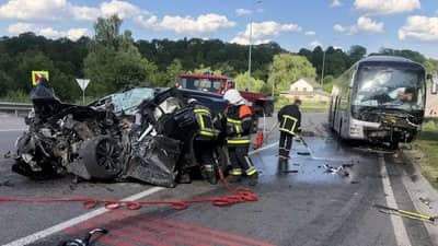 На Гайсинщині розбився автобус «Запоріжжя-Прага», є загиблі і травмовані