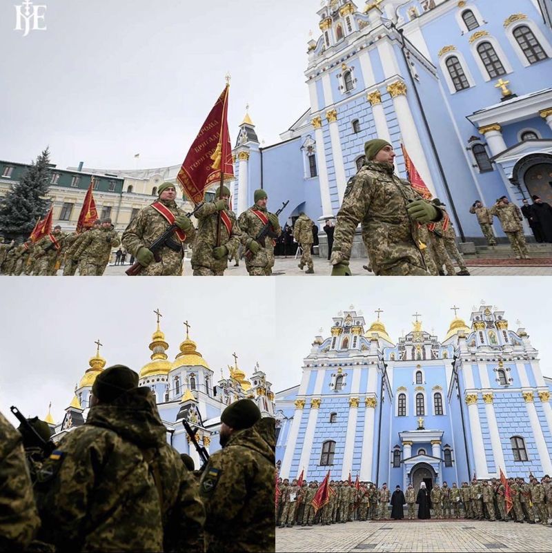 Митрополит Київський і всієї України благословив бойові прапори сил тероборони ЗСУ