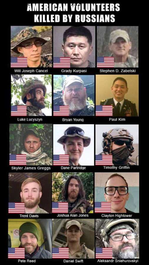 Вже 15 американських добровольців загинуло за нашу свободу
