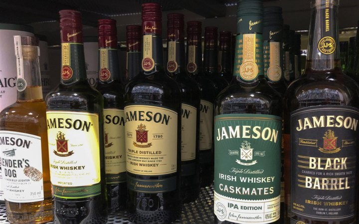 Посол України в Ірландії закликала до бойкоту віскі Jameson через поновлення продажів в РФ