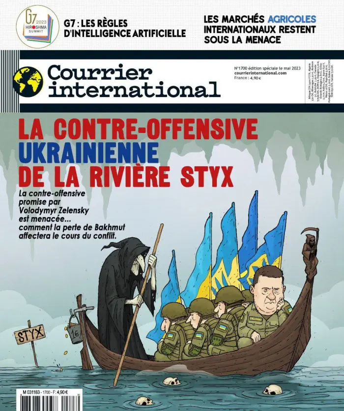 Росіяни поширюють фейк про карикатуру у Франції на український контрнаступ