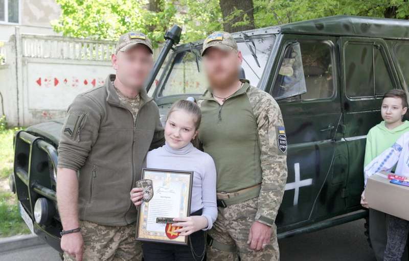 Вінницька школярка зібрала кошти на позашляховик для воїнів ЗСУ