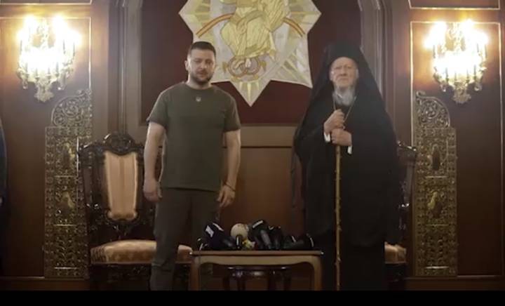 Зеленський зустрівся з Вселенським патріархом і подякував за підтримку (відео)
