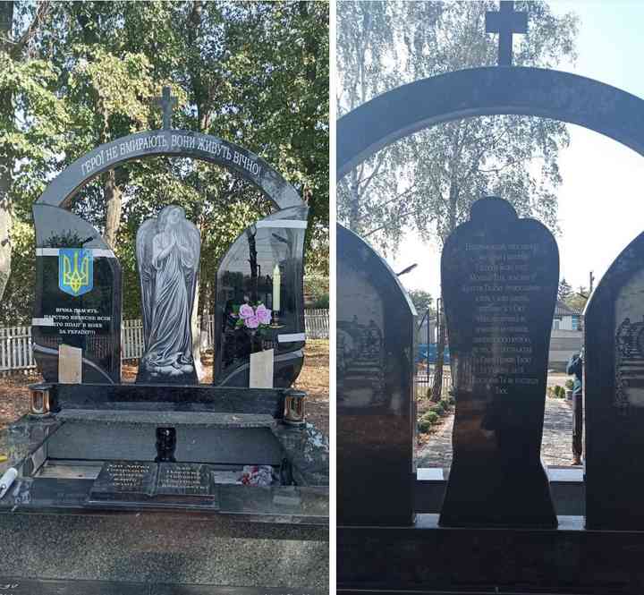Мати загиблого Героя таки встигла збудувати з однодумцями пам’ятник Героям у Оратівській ТГ