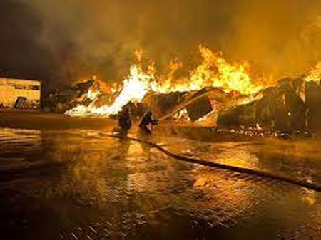 Масштабна пожежа у Вінниці