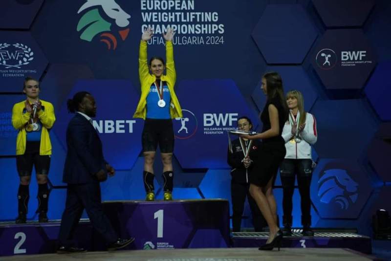 Ганна Давидова стала чемпіонкою Європи з важкої атлетики