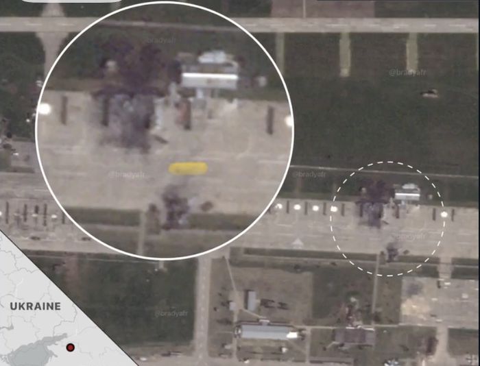 У мережі зʼявились супутникові знімки аеродрому “Кущьовская” після атаки українських дронів