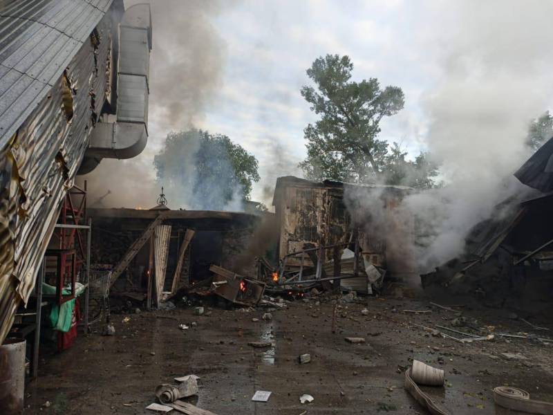 Наслідки російського ракетного удару по столиці