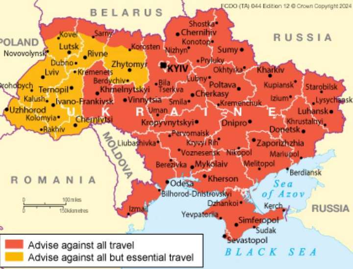 Британія радить своїм громадянам не їздити в Україну, — уряд