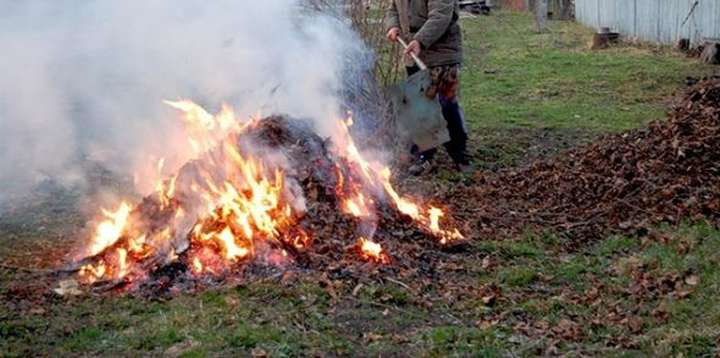 Вінничанам нагадують: спалювання листя та відходів – це порушення закону