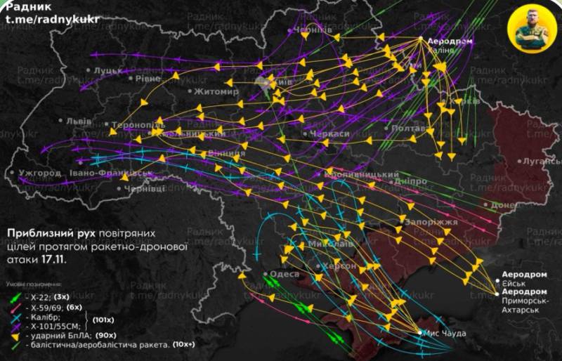 Найбільше ракет летіло над Вінниччиною. Є влучання