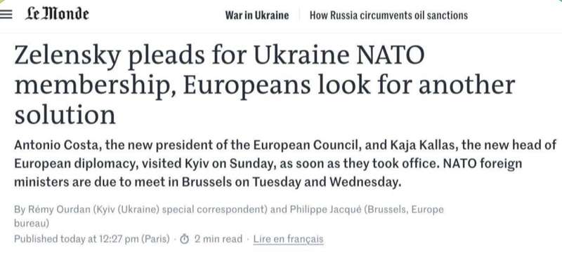 Проти запрошення України до НАТО виступають США, Німеччина, Угорщина, Словаччина, Бельгія, Словенія та Іспанія, — Le Monde