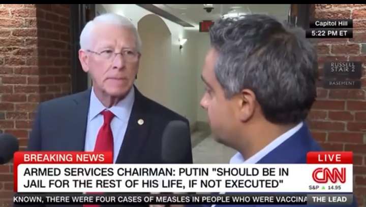 Сенатор США закликає стратити путіна 