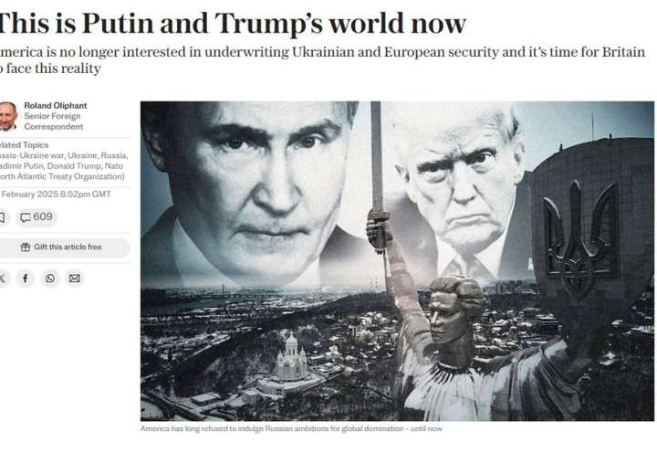 Це світ путіна і Трампа – британський журналіст Оліфант