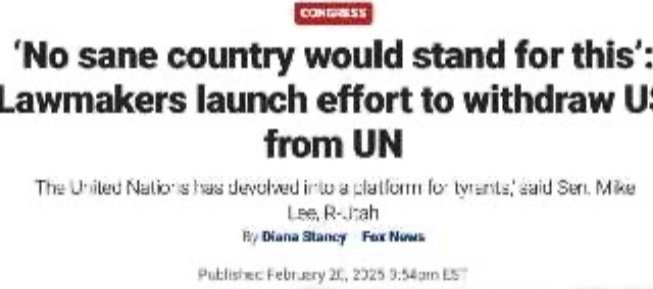Конгресмени-республіканці в США внесли законопроект про повний вихід країни зі складу ООН