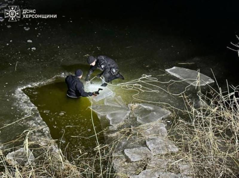 На Херсонщині 5 дітей провалилися під лід