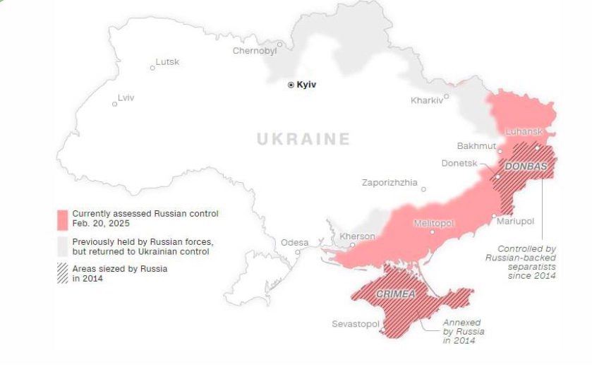 CNN: Україна втратила 11% землі з моменту повномасштабного вторгнення і 18% землі з 2014 року