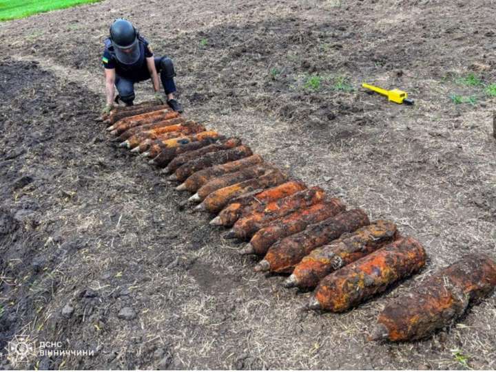 21 артилерійський снаряд виявили у Оратівській громаді