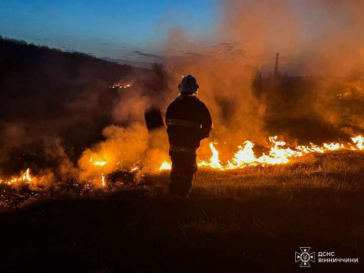 За добу на Вінниччині ліквідували 28 масштабних пожеж
