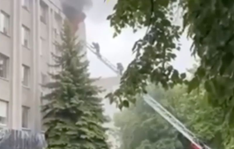 Загасили пожежу у приміщенні Вінницького районного ТЦК