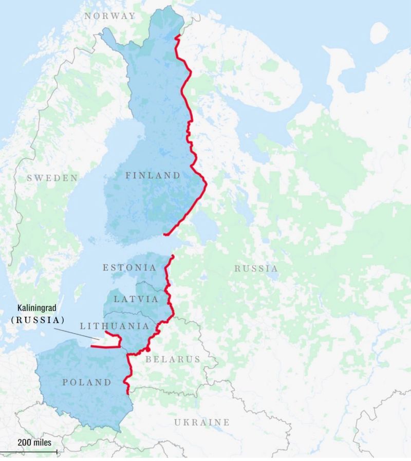 Замінувати райони вздовж кордону з росією готові Фінляндія, країни Балтії та Польща