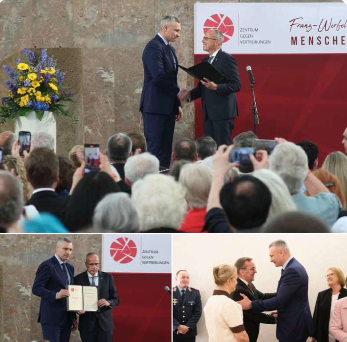 Віталій Кличко отримав престижну премію за відстоювання прав людини та зустрівся з міністром оборони Німеччини Пісторіусом