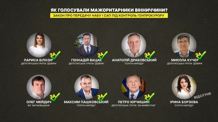 Як голосували депутати з Вінниччини за закон, проти якого застерегли європейські партнери