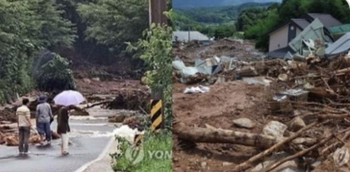 У Південній Кореї через зливи та зсуви ґрунту загинули 17 людей, ще 11 зникли безвісти