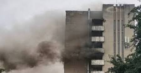 У Львові горить готель «Власта»