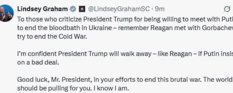 Впевнений: якщо путін наполягатиме на поганих умовах, Трамп – Ліндсі Грем