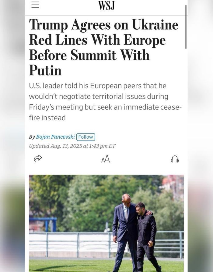 Трамп не планує обговорювати територіальні питання на зустрічі з путіним, — The Wall Street Journal