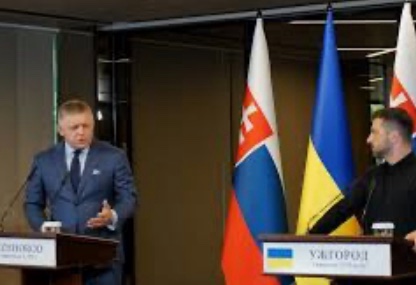 Словацька опозиція розкритикувала Фіцо за те, що той під час зустрічі з Зеленським не засудив російську агресію: “Ганьба і слабкість”