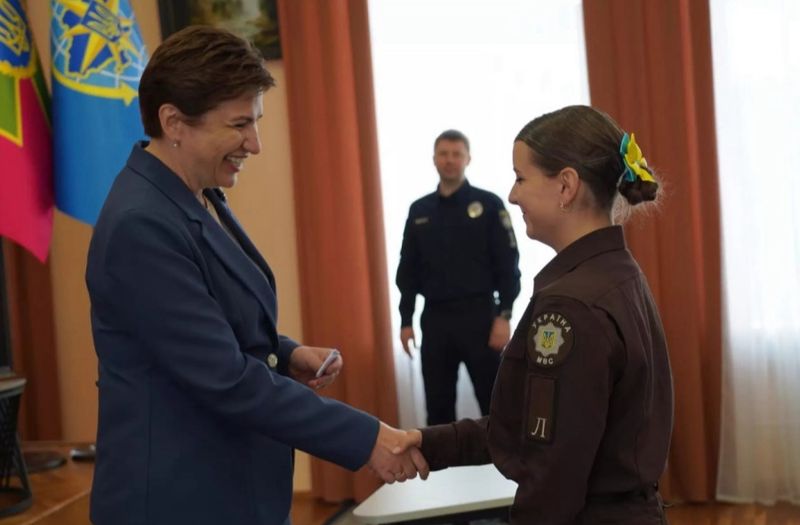 535 ліцеїстів МВС у День захисників і захисниць України урочисто склали клятву