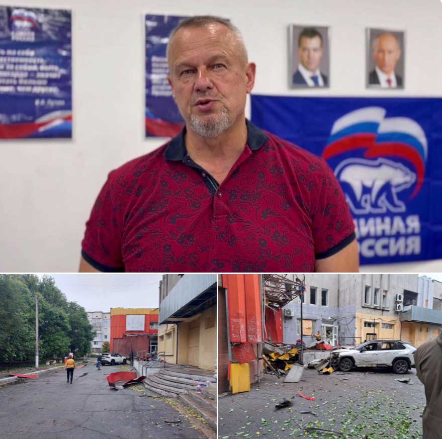 Колаборант і ексгауляйтер Нової Каховки Володимир Леонтьєв помер після удару українського дрона